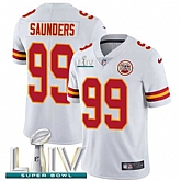 Youth Nike Chiefs 99 Khalen Saunders White 2020 Super Bowl LIV Vapor Untouchable Limited Jersey,baseball caps,new era cap wholesale,wholesale hats